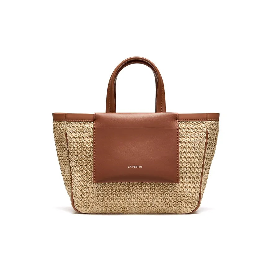 LA FESTIN Fabric Large Capacity Beach Bag, Crossbody Handbag Women's