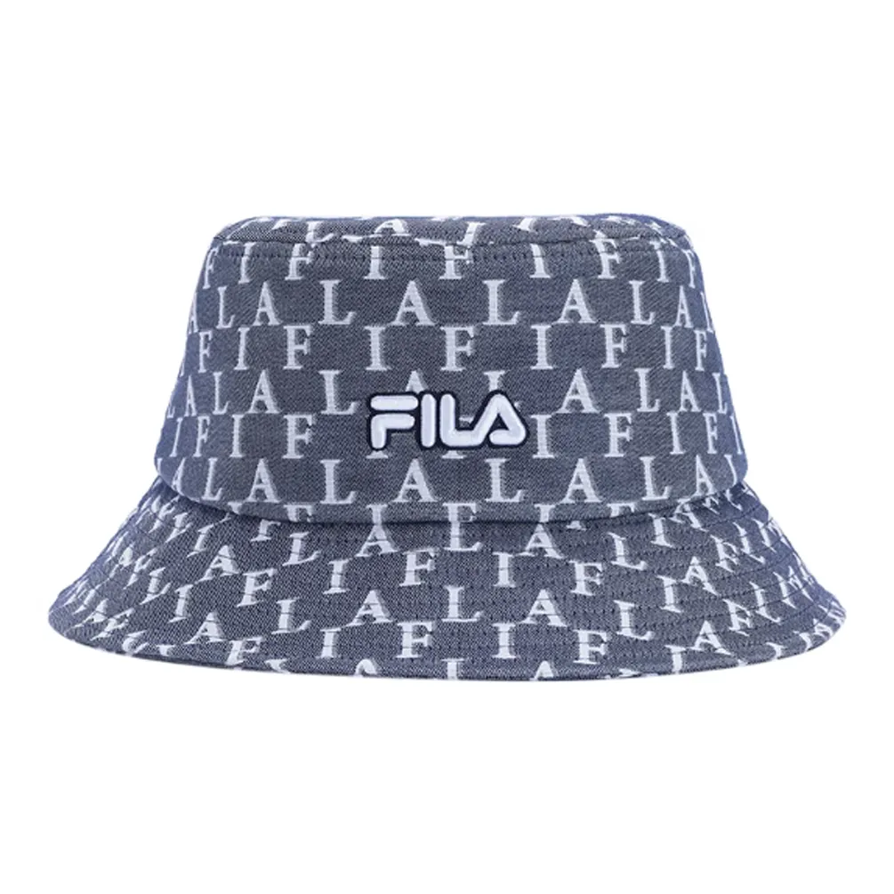 FILA Polyester Cotton Bucket Hats Unisex Blue/Apricot
