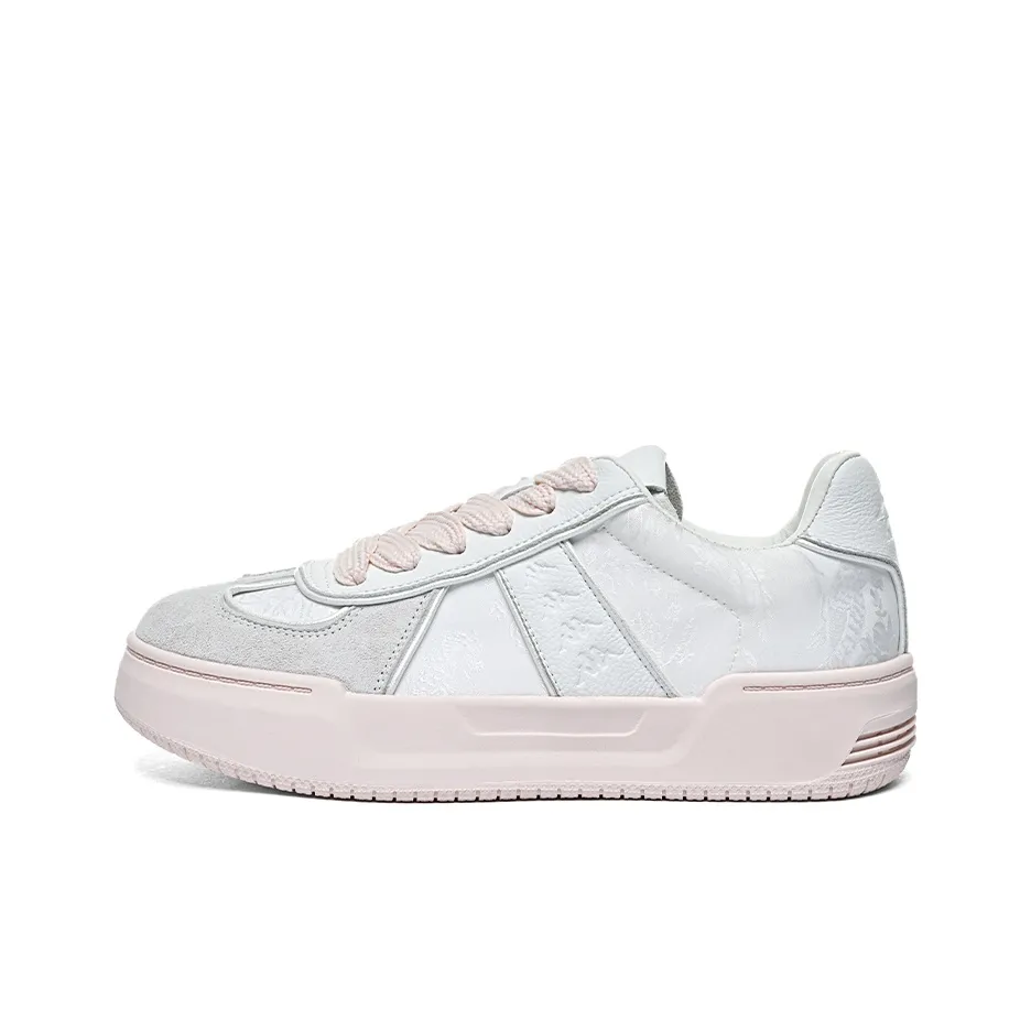 KAPPA Шорты Устойчивые к истиранию Ударопрочные Быстросохнущие Низкие Кроссовки для скейтбординга Женские Классические Белые