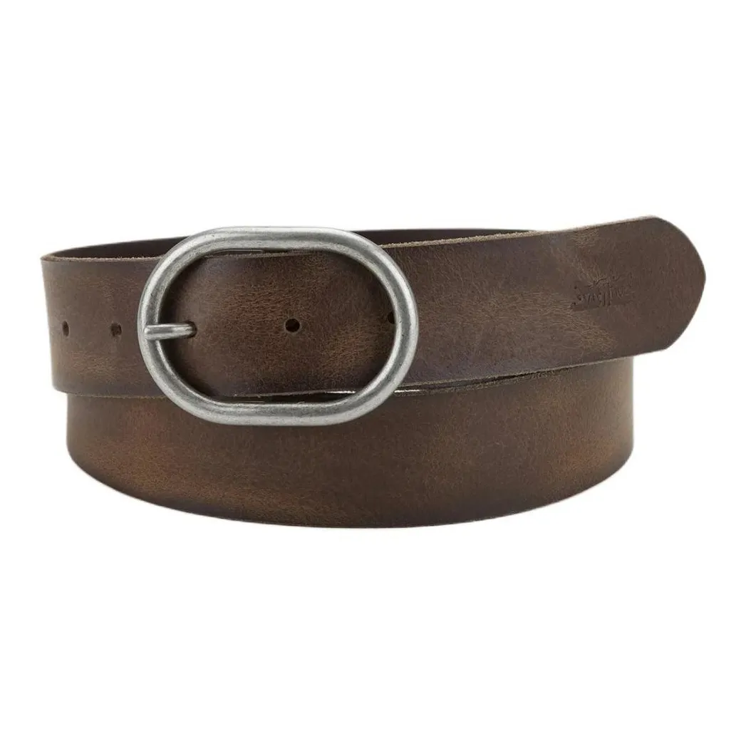 Levi's Animal Pattern Print Leather Belts Women's Tan 