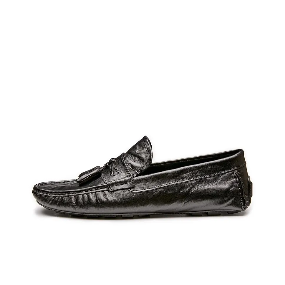LEYGMENLG Men's Casual Shoes Men's Low Top Black