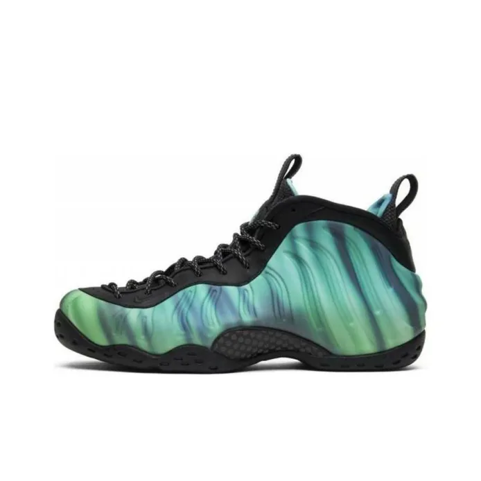 Nike “Northern Lights” Iridescent Foamposite Sneakers Nike Foamposite One Northern Lights Black Green 840559-001  main image 4