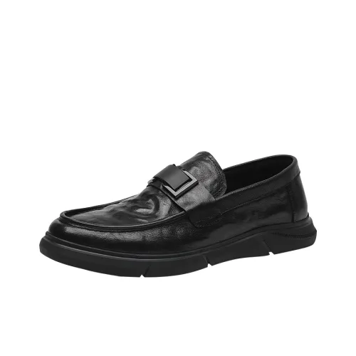 Mo Xu Мужские повседневные туфли Low Top Черные для мужчин