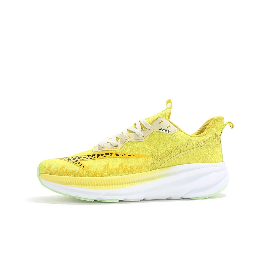MEIKE Slip-resistant Abrasion-resistant Breathable Lightweight Rebound Low-Top Running Shoes Unisex Cheetah Yellow MEIKE Противоскользящий Устойчивый к истиранию Дышащий Легкий Низкий топ Беговые кроссовки Унисекс Cheetah Желтый