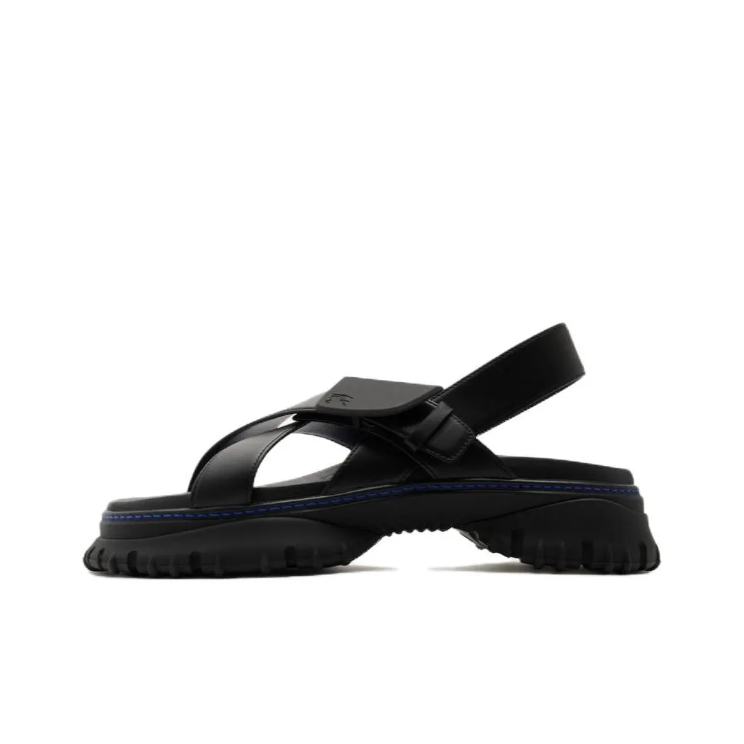 Burberry Crossover-straps Leather Sandals