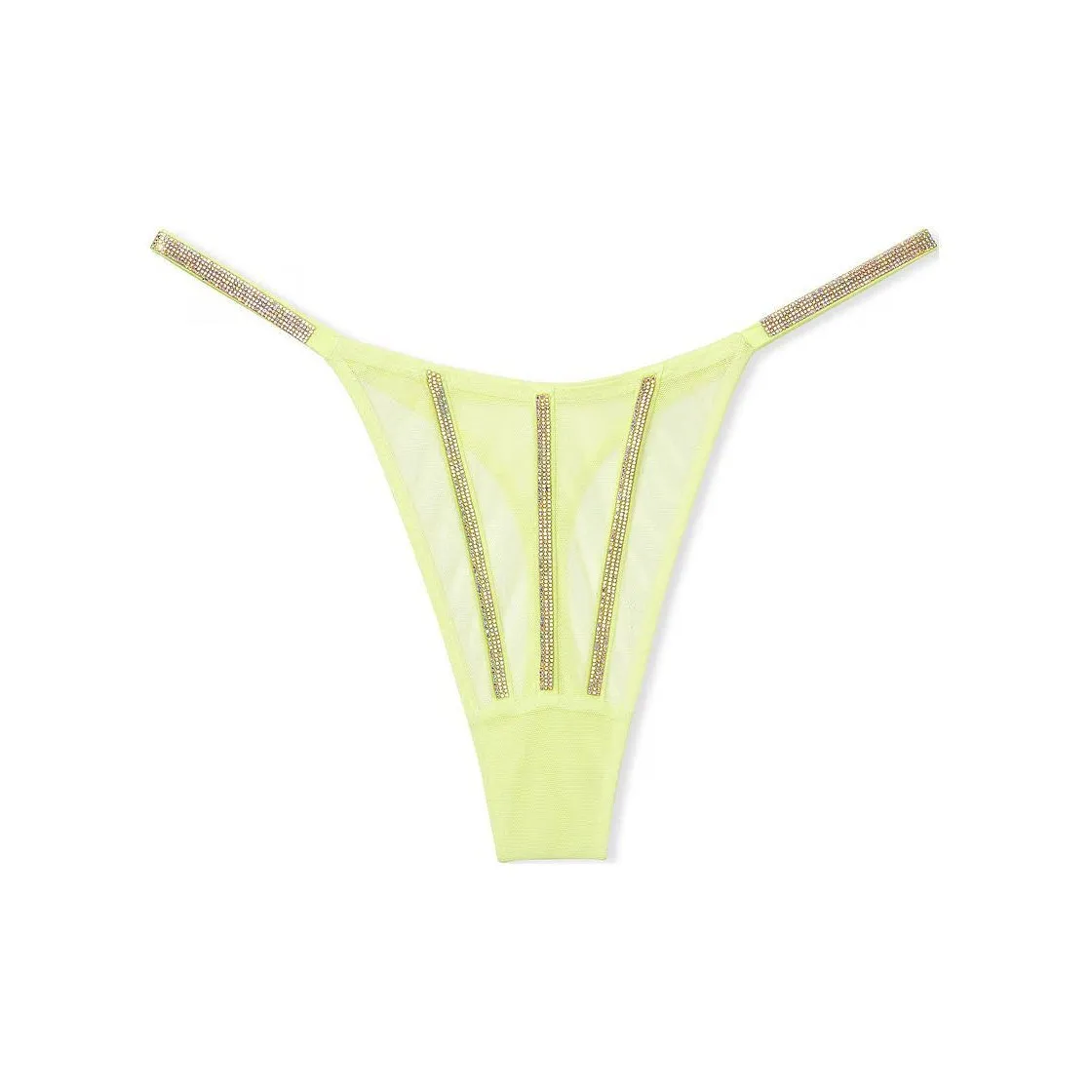 Victoria's Secret Розовый VERY Сексуальный Прозрачный SHINE Стринг Panty Citron Свечение Нижнее белье Женские 1 шт Лимон