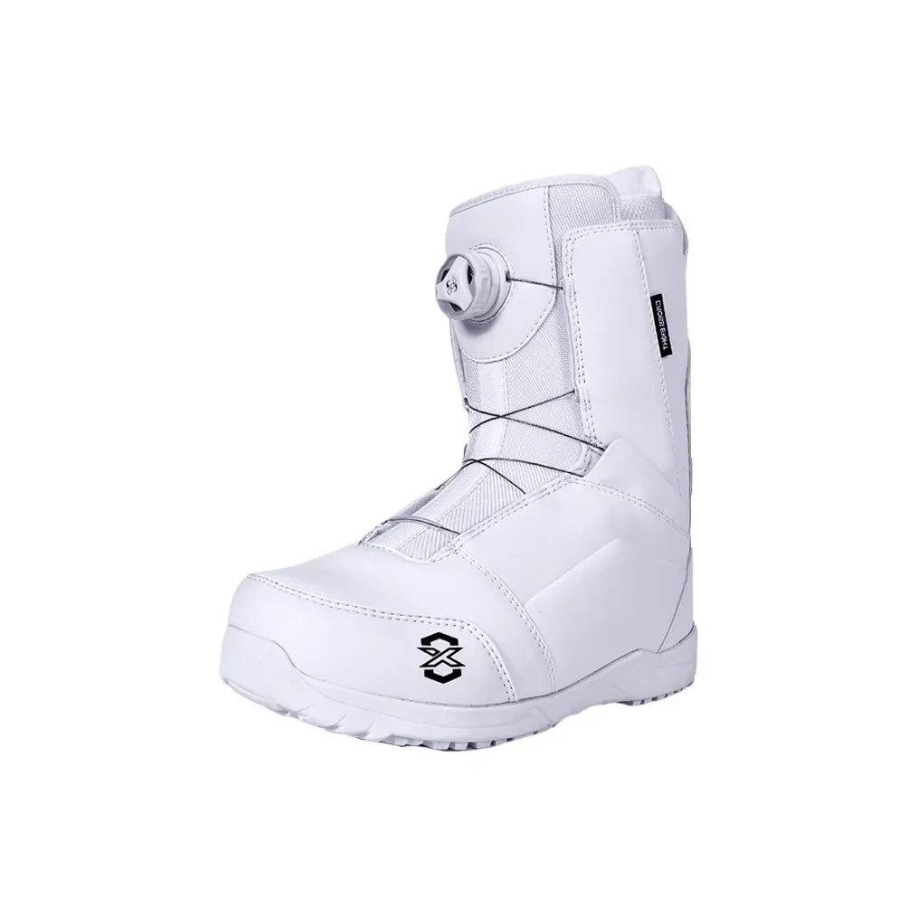 CROSSEIGHT 21X8 White Single Snowboard Ski Boots Unisex