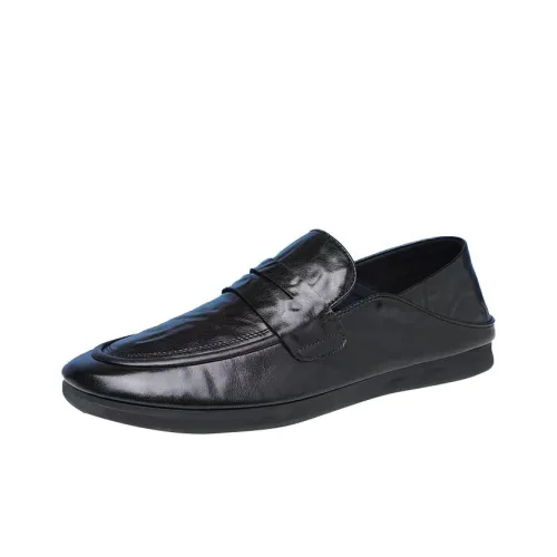 Mo Xu Мужские повседневные туфли Low Top 86033 Черные Мужские