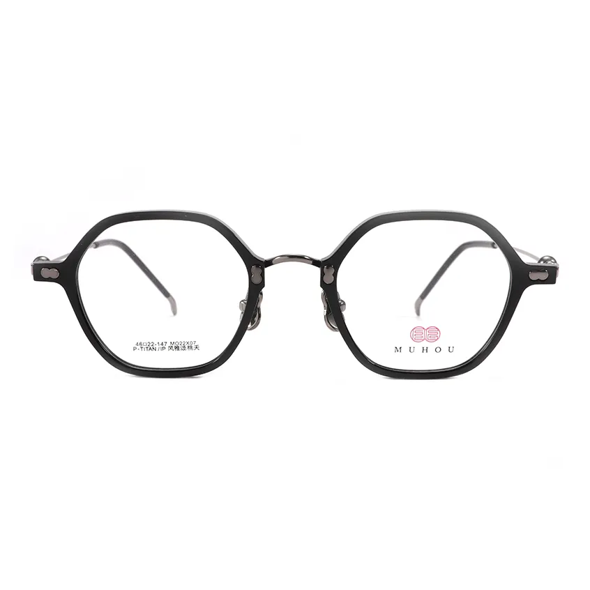 MuHou Титановый сплав Нерегулярная форма Оправы для очков Унисекс