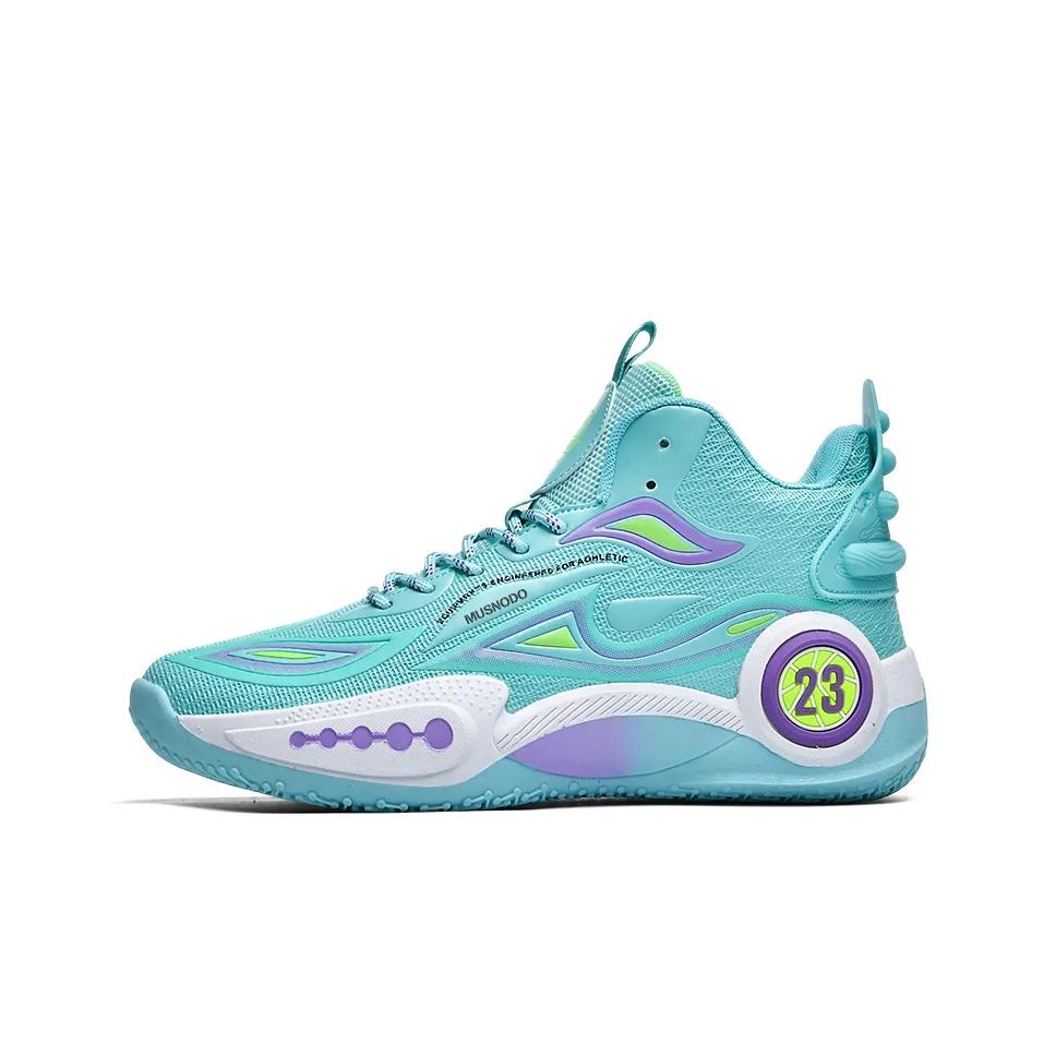 MUSNODO Амортизация Противоскользящий Устойчивый к истиранию Дышащий Покрытие Отскок MID Топ Баскетбольные кроссовки Унисекс