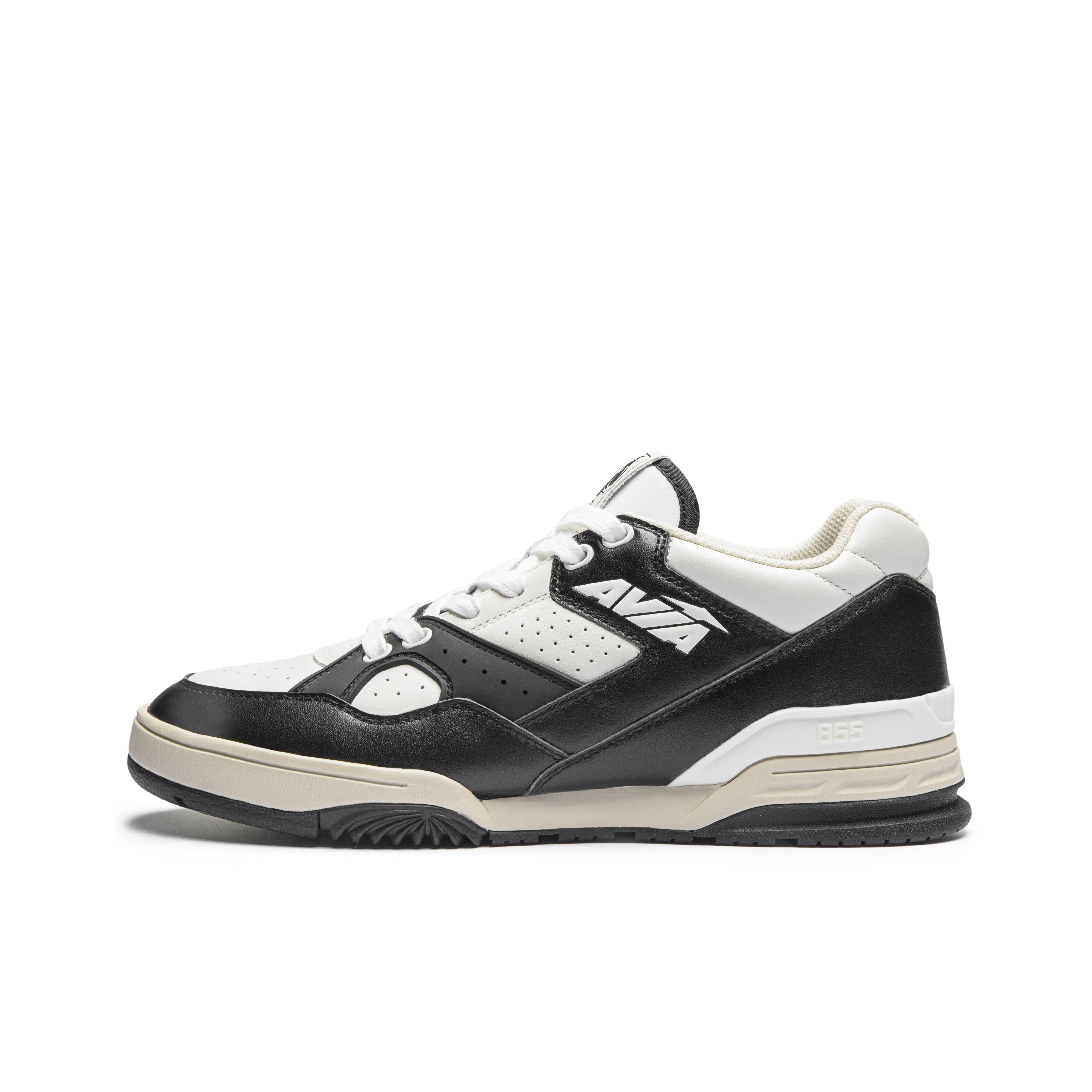 AVIA 855L Series Cushioning Low Top Vintage Basketball Shoes Men's White Black