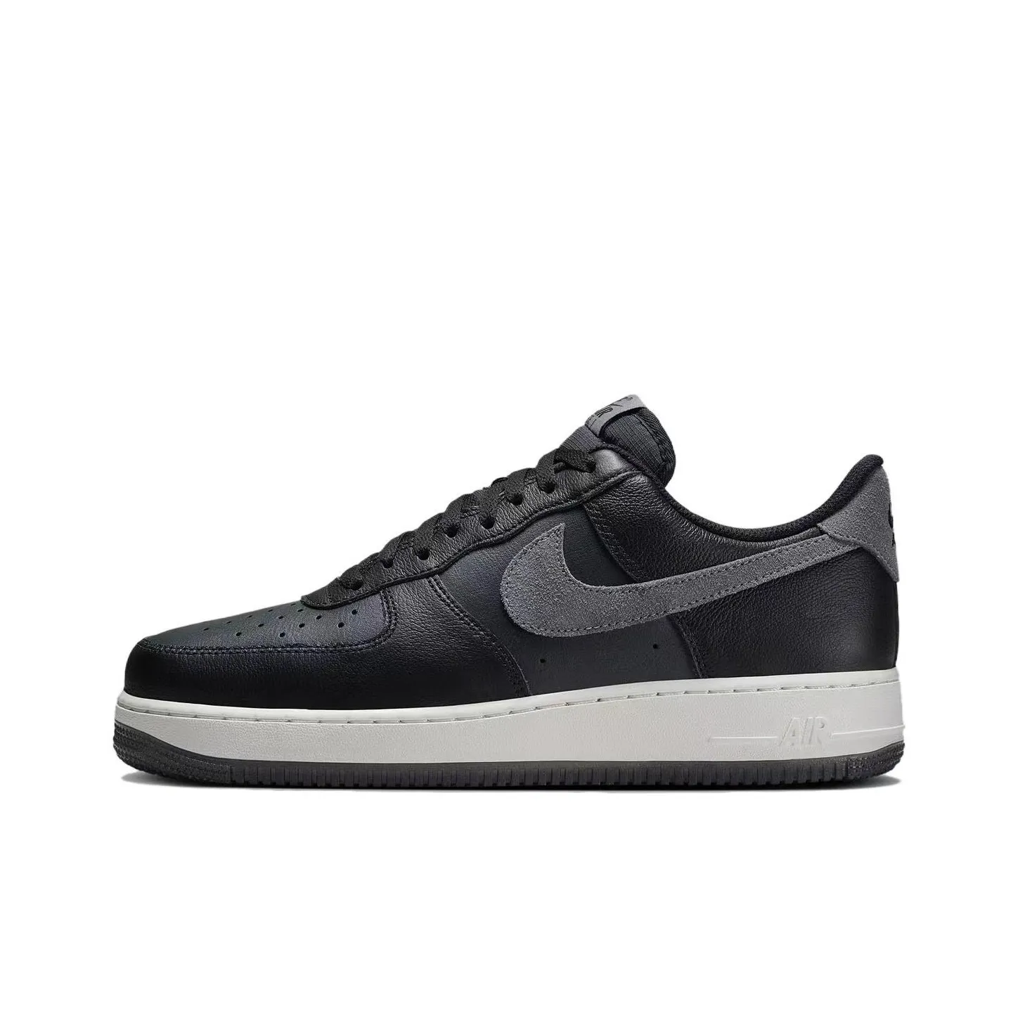 Nike Air FORCE 1 Low Топ Скейтборд Кроссовки Мужские Черные Серые