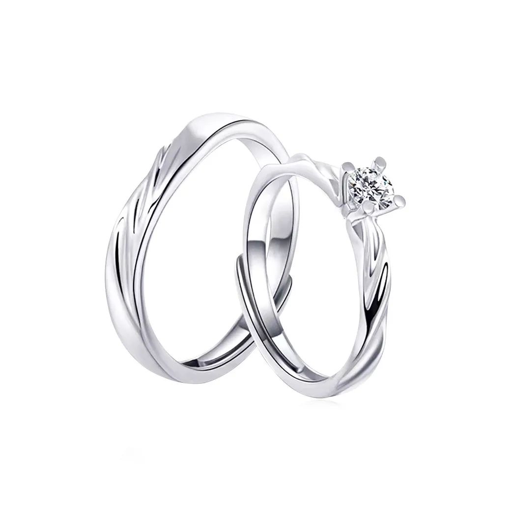 STQ Сплав Delicate Минималистский стиль Роскошь Улучшенный UNIQUE Элегантность Универсальный Нерегулярные Текстурированный Кольцо Унисекс