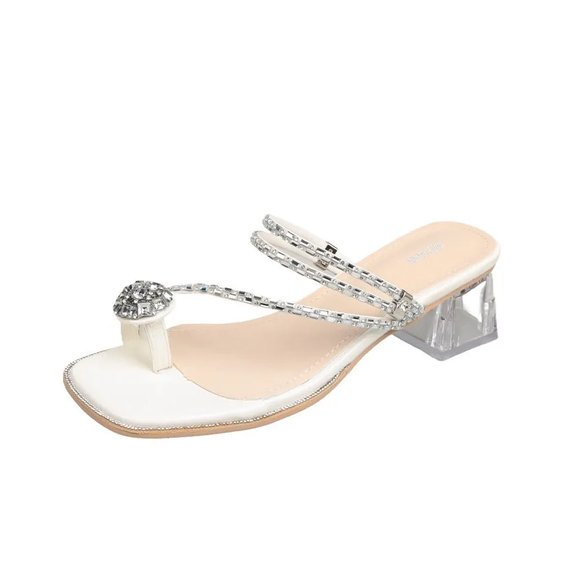 GEJIANI Slide Slippers Women's Beige