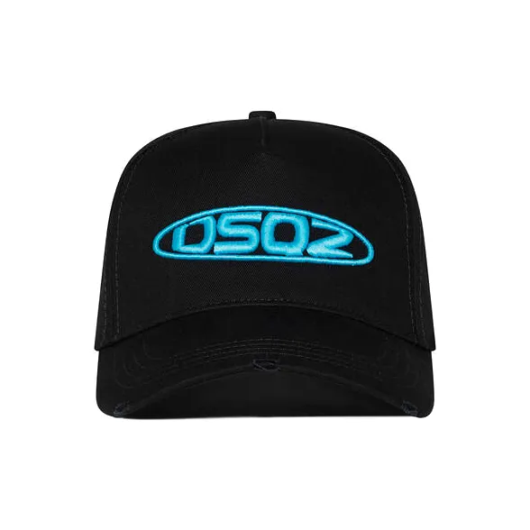 DSQUARED 2 Хлопок Бейсболки Мужские Черные