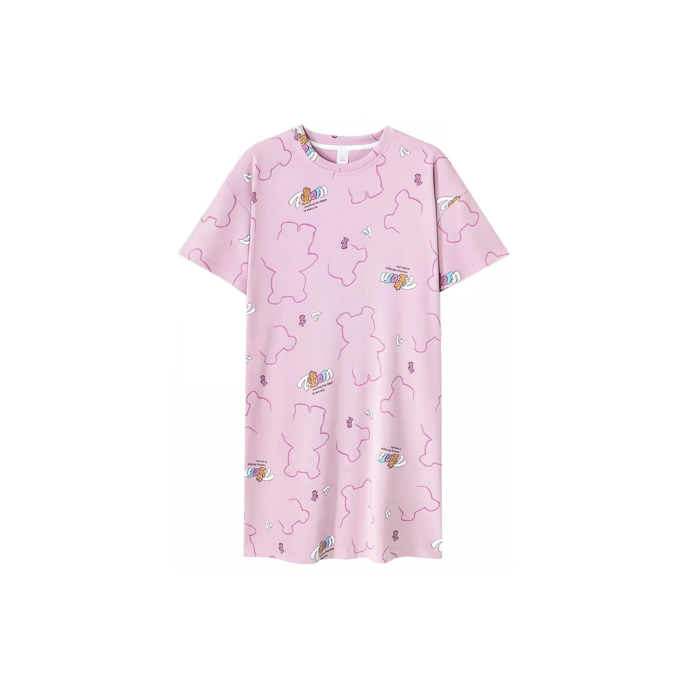 Huggy Kissy Nightgown Women's Light Purple