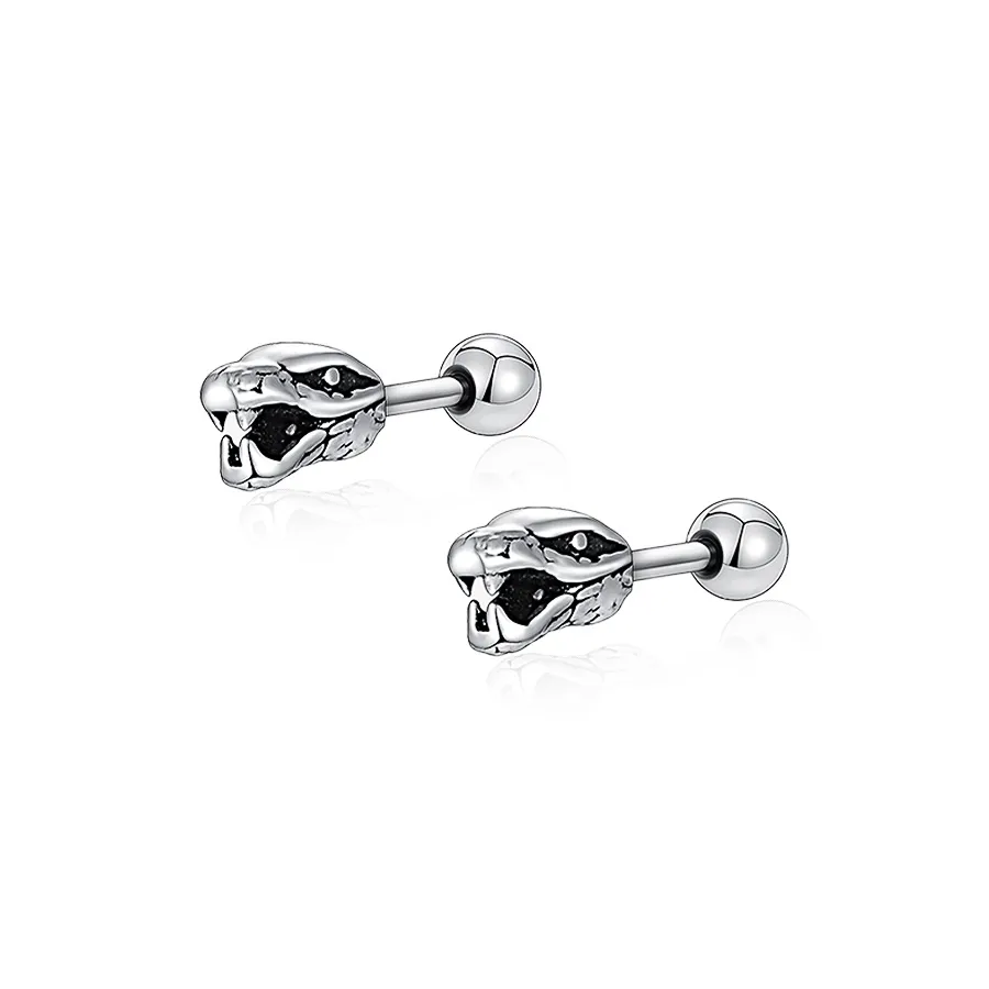 Yab Титановые и стальные серьги-гвоздики для мужчин