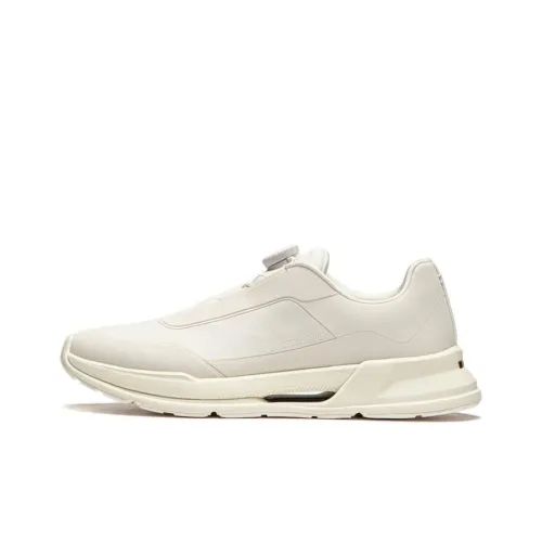 LI NING 1990 Du Xing Беговые кроссовки Низкие Экрю Мужские
