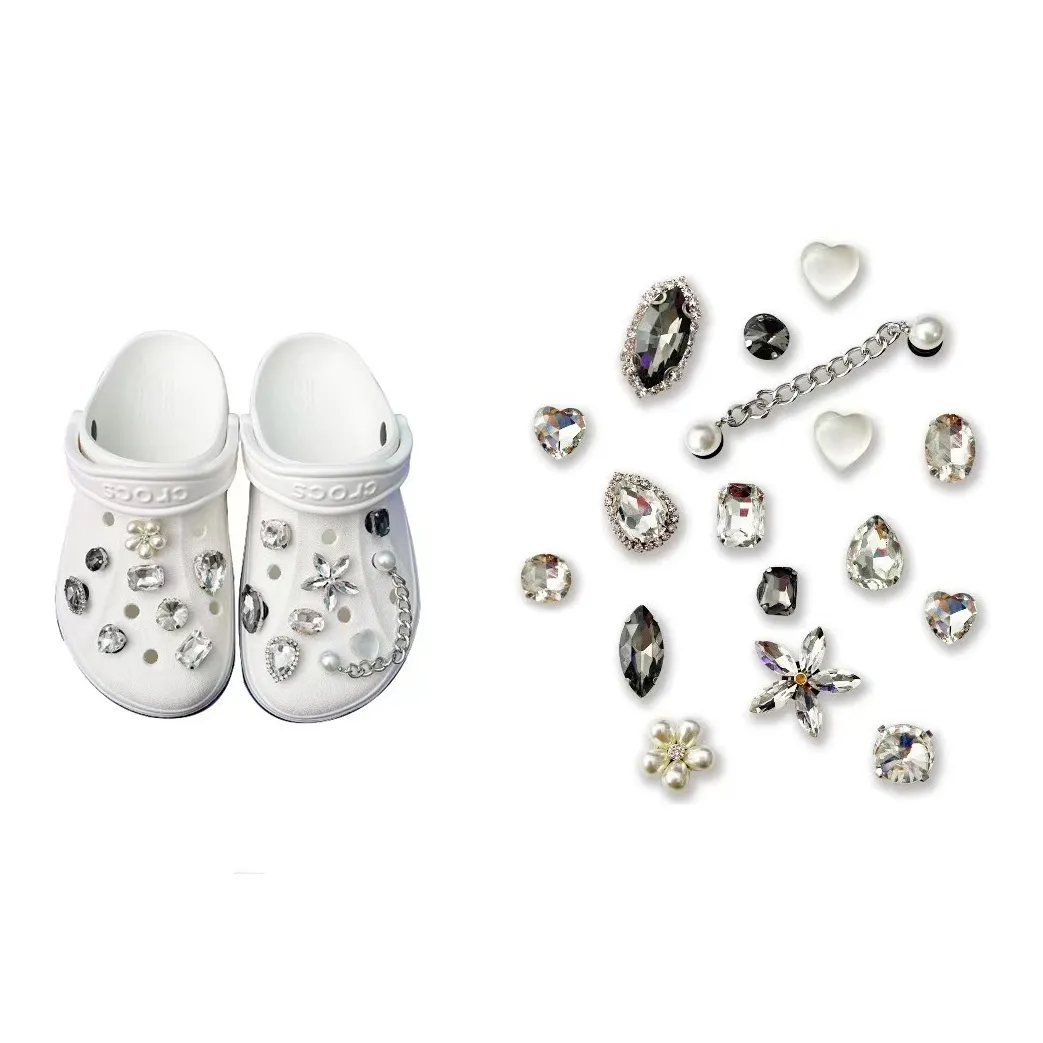 US8ACC DIY Мягкий Винил Обувь Цветы Унисекс