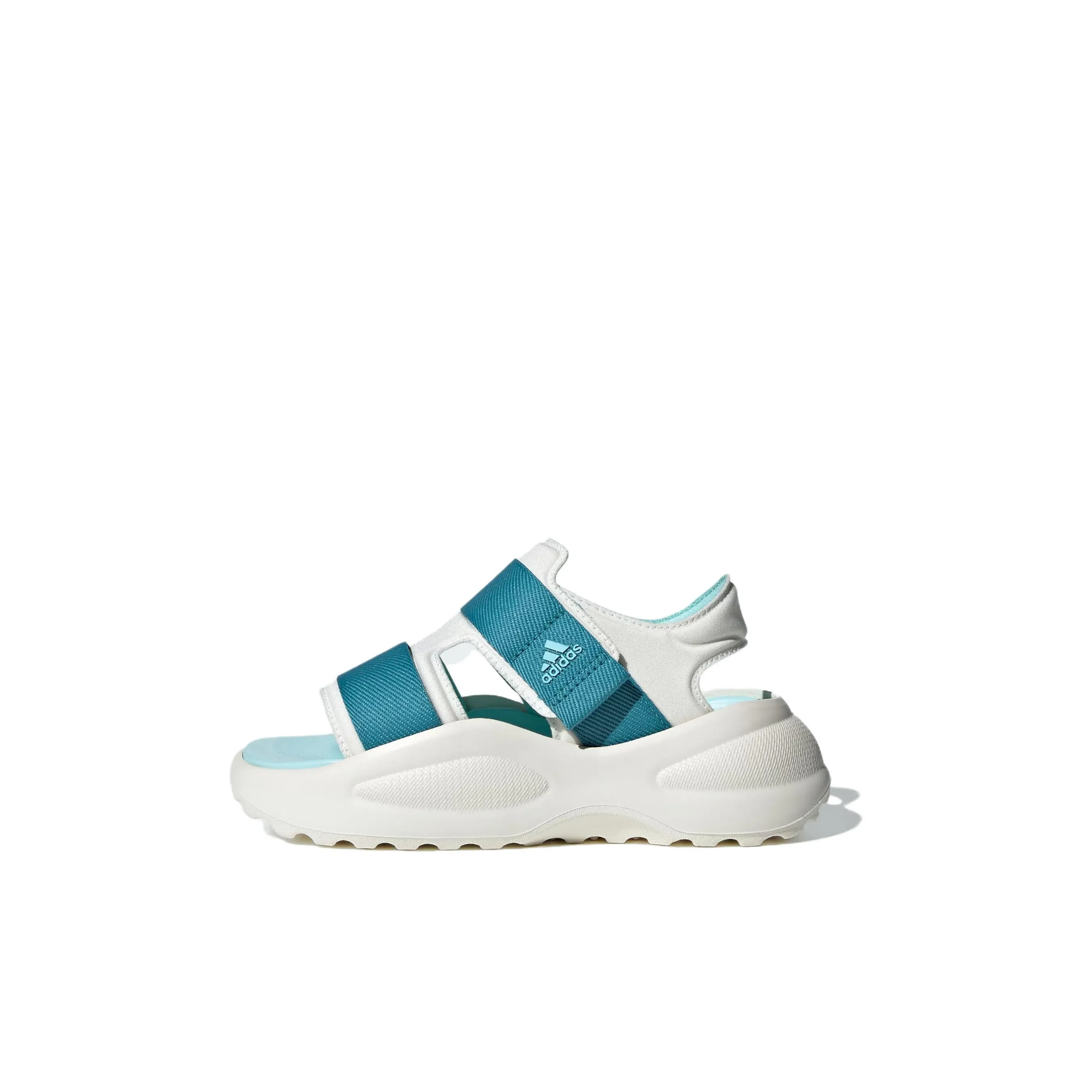 Adidas Mehana Амортизация Износостойкие детские сандалии белые зеленые для детей