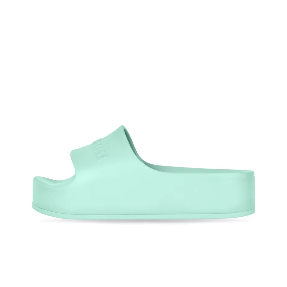 Balenciaga Chunky Slides 'Aqua Green' Women's