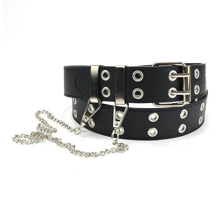 FUO Artificial Leather Leather Belts Unisex Width 3.3cm