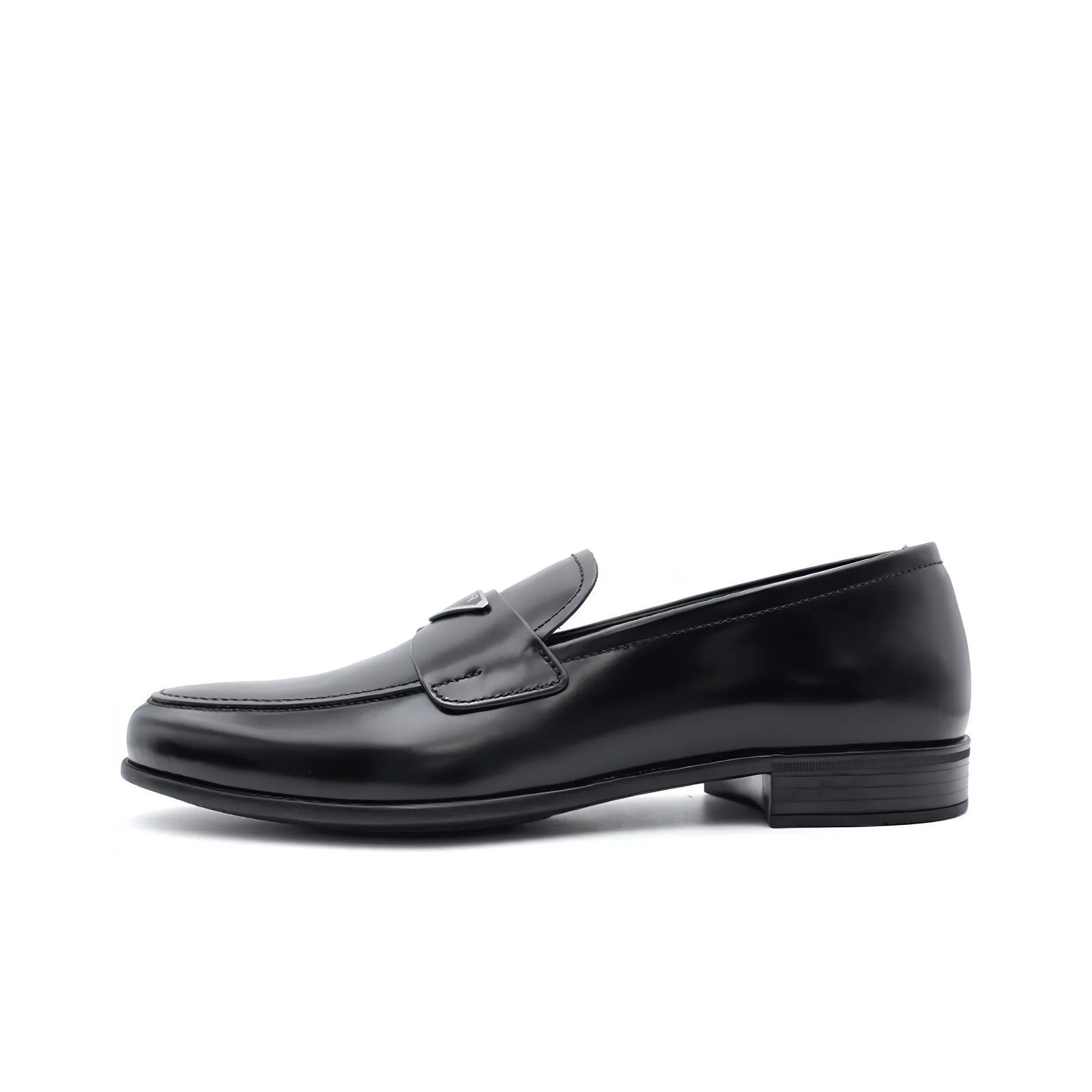 Prada belted pleat-detail midi dress