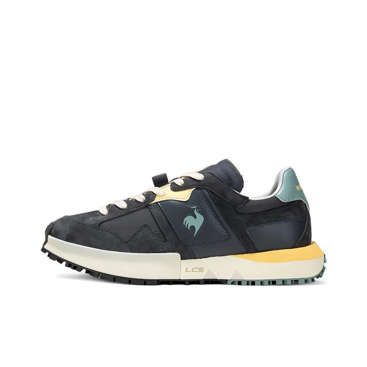 Le Coq Sportif Устойчивый к истиранию Низкий топ Повседневная обувь Женская Серый Зеленый