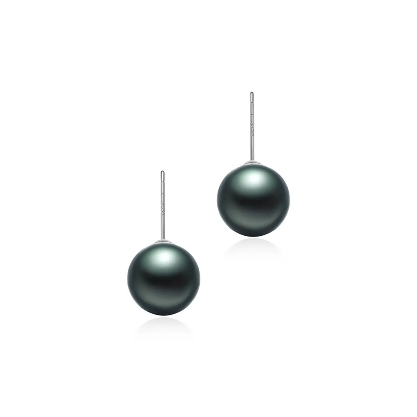 Moon Jewelry Серьги-гвоздики из стерлингового серебра 925 пробы с жемчужной оболочкой Унисекс