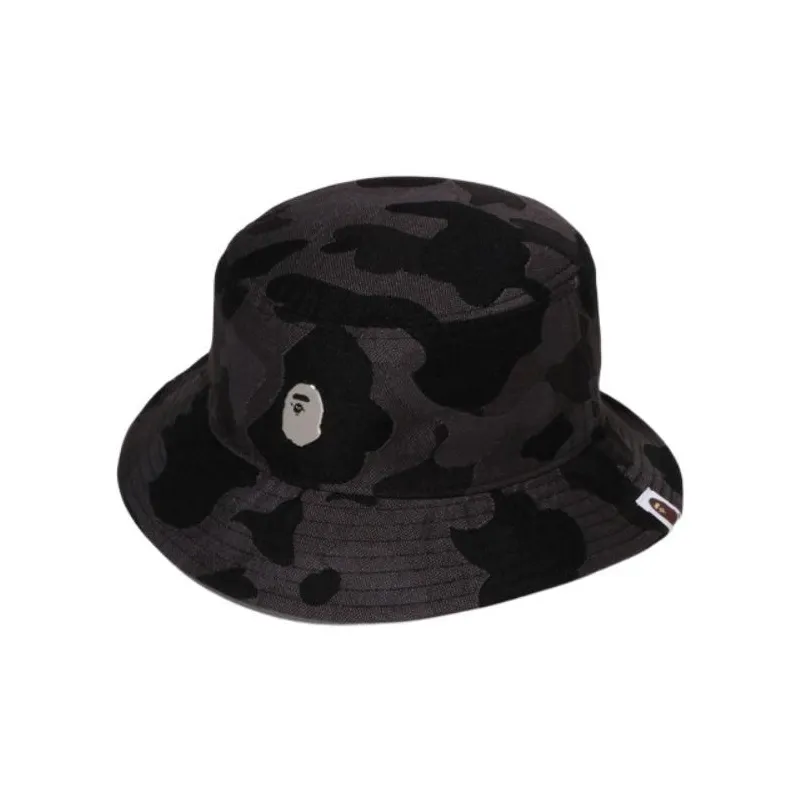 A BATHING APE Полиэстер Ведрообразные Шляпы Мужской Черный