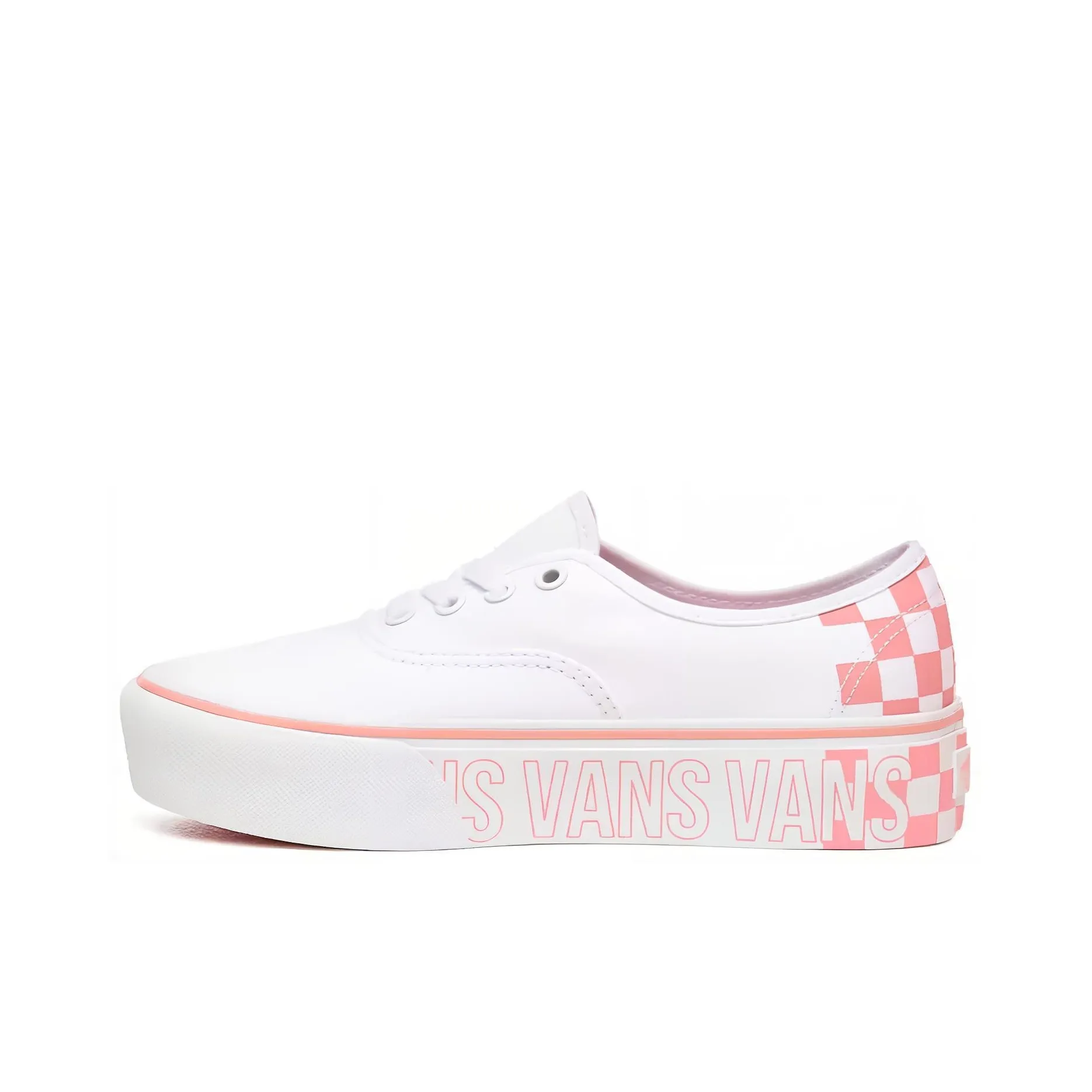 VANS Authentic Series Платформа 2,0 Низкие Скейтборд Кроссовки Женские Белые Розовые