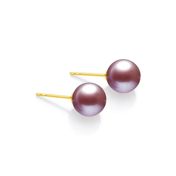 Moon Jewelry S925 Shell Pearl Stud Earrings Women's