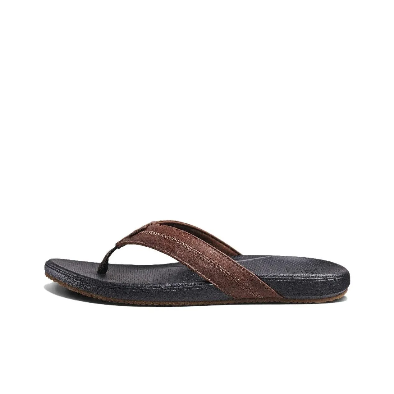 REEF Abrasion Resistant Slip Resistant Flip Flops Men's Black Brown