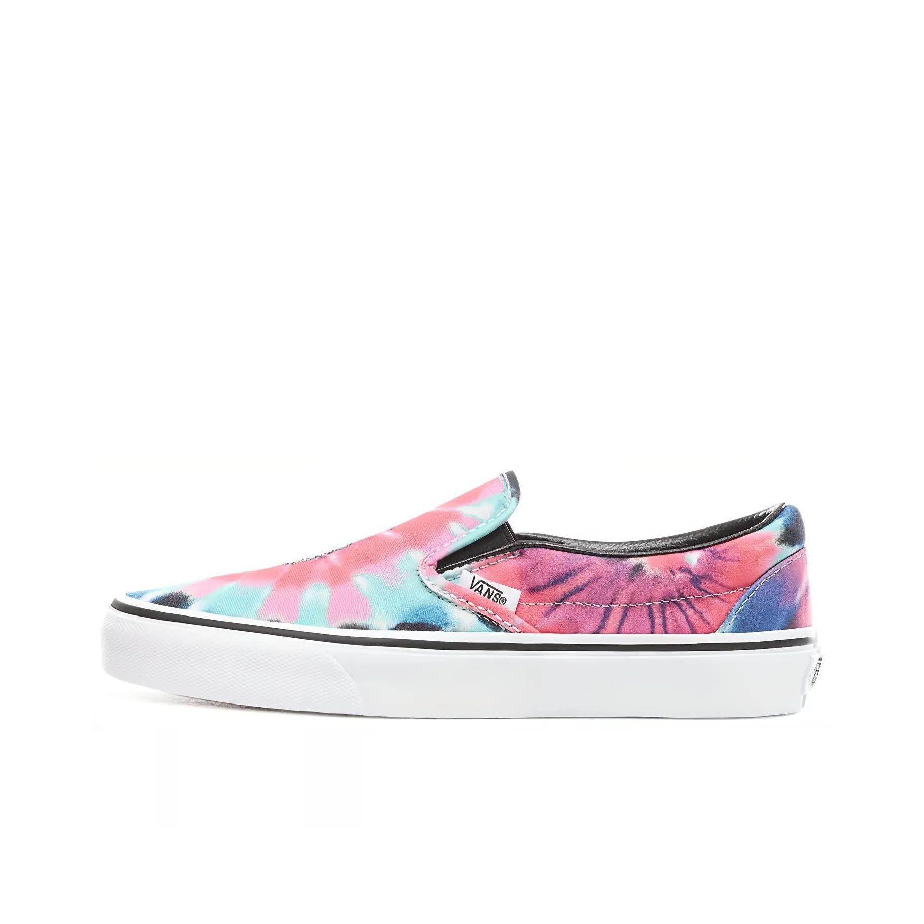 Vans Classic Slip On Tie Dye Skeleton Rose Women's