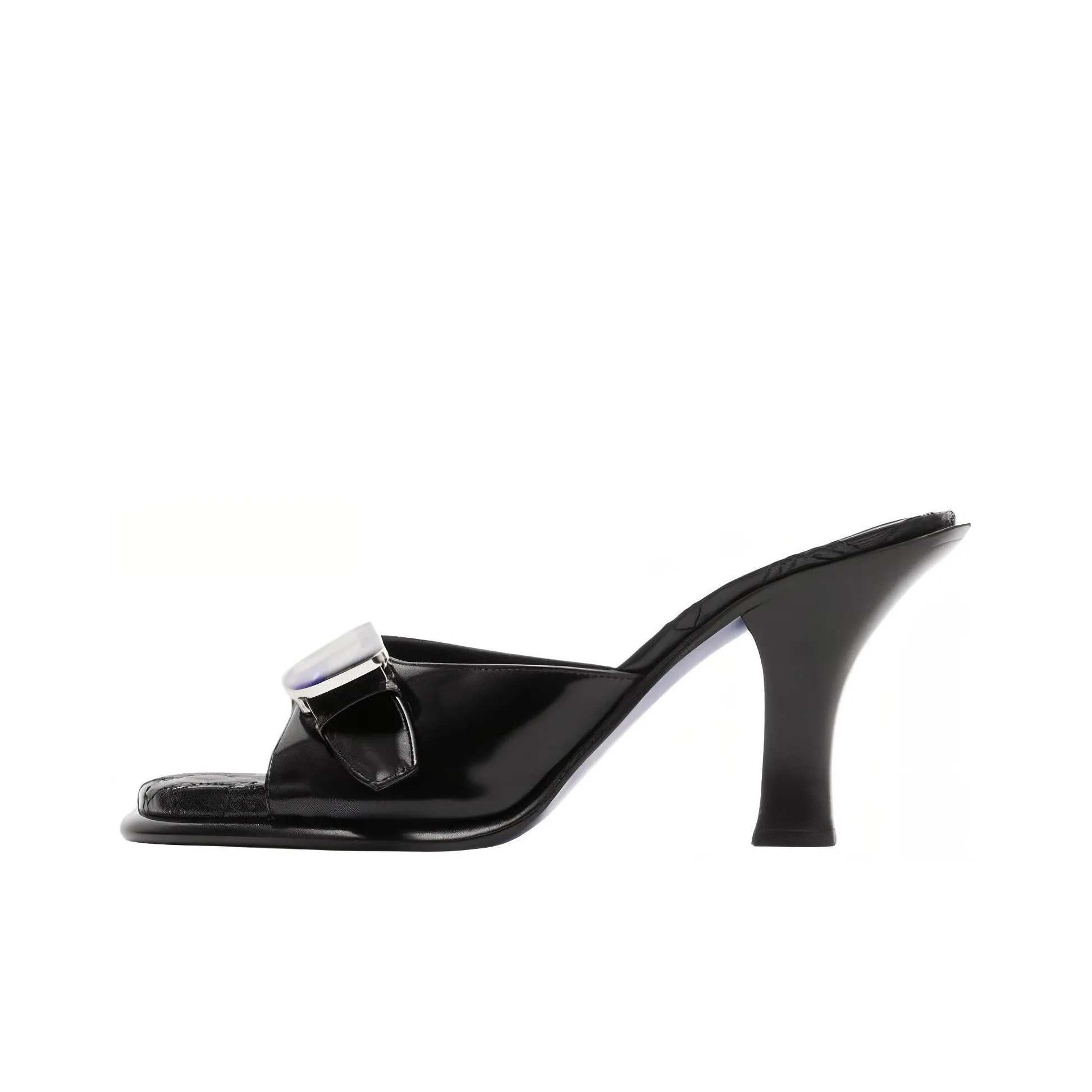 Burberry Bay Leather Mules