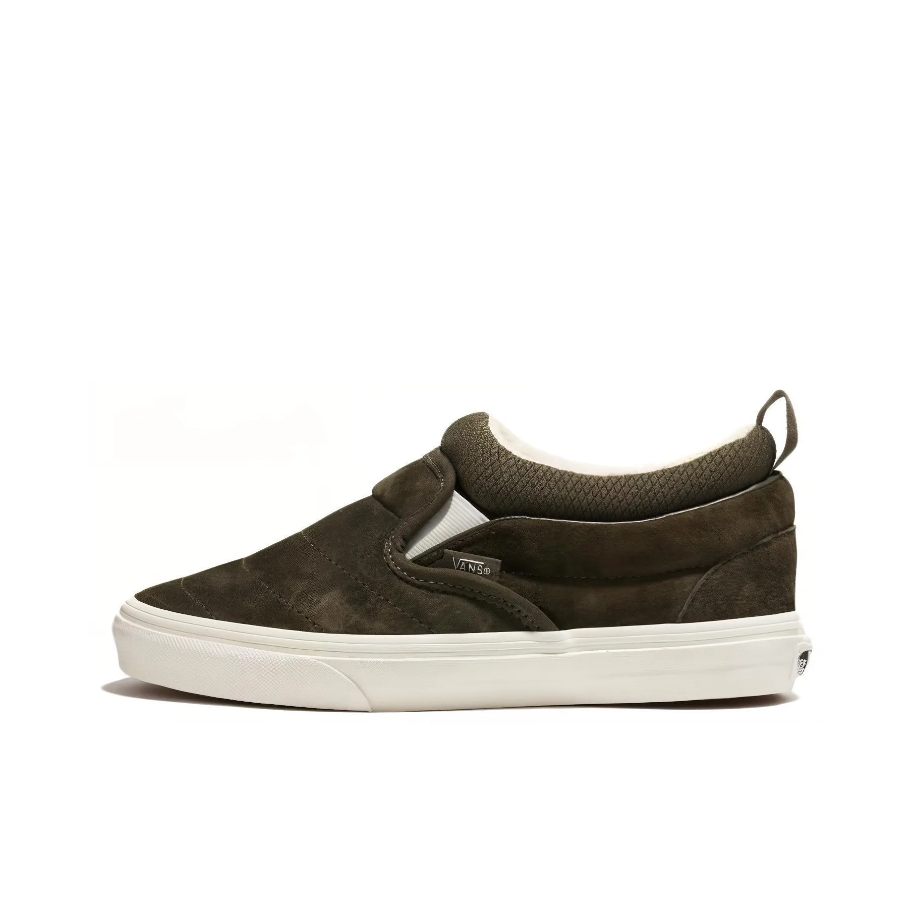 Vans Cozy Knit Slip on Mid Skate Shoes 'Olive'