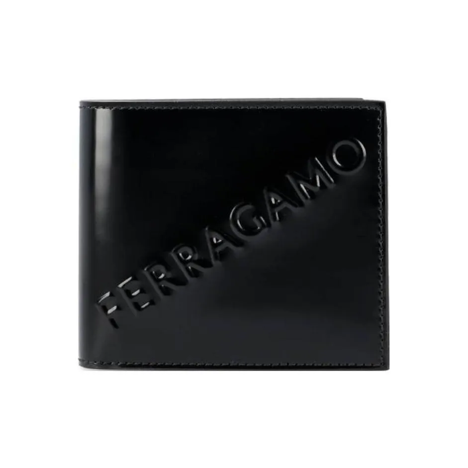 FERRAGAMO Телячья кожа Кошелек Мужской Черный