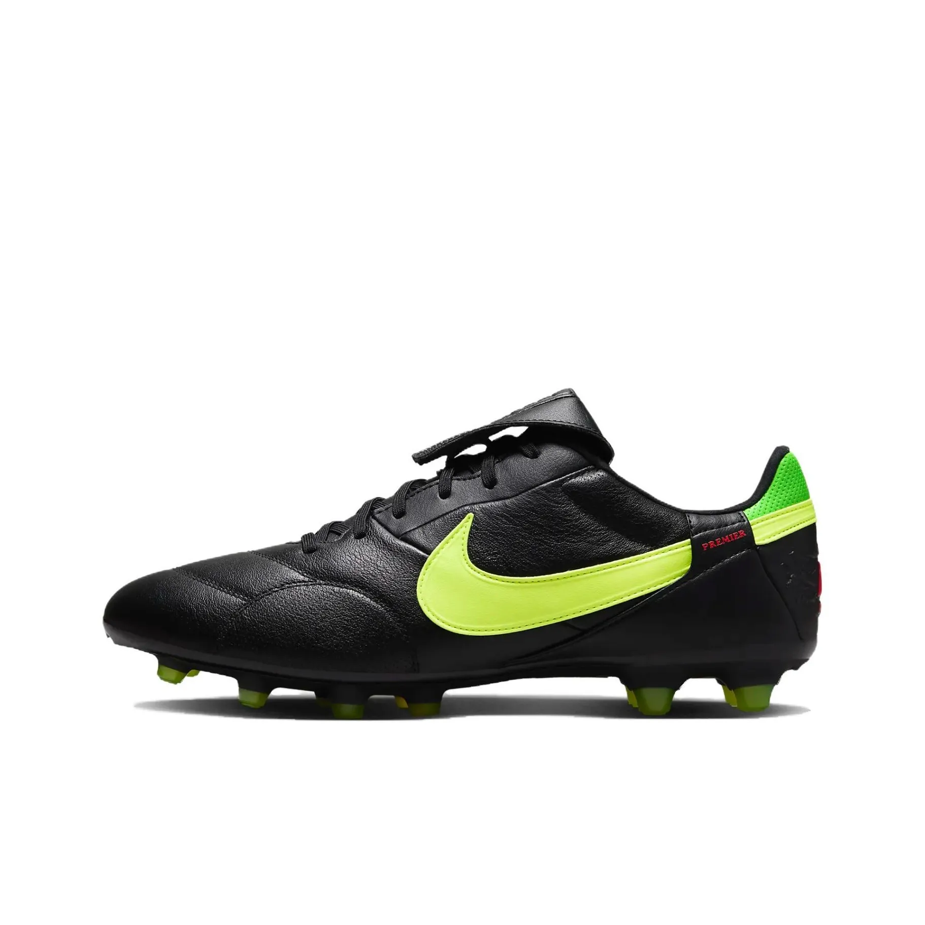 Nike Premier 3 FG Твердый грунт Амортизаторы Устойчивость к истиранию Футбольные бутсы Унисекс Черный Зеленый