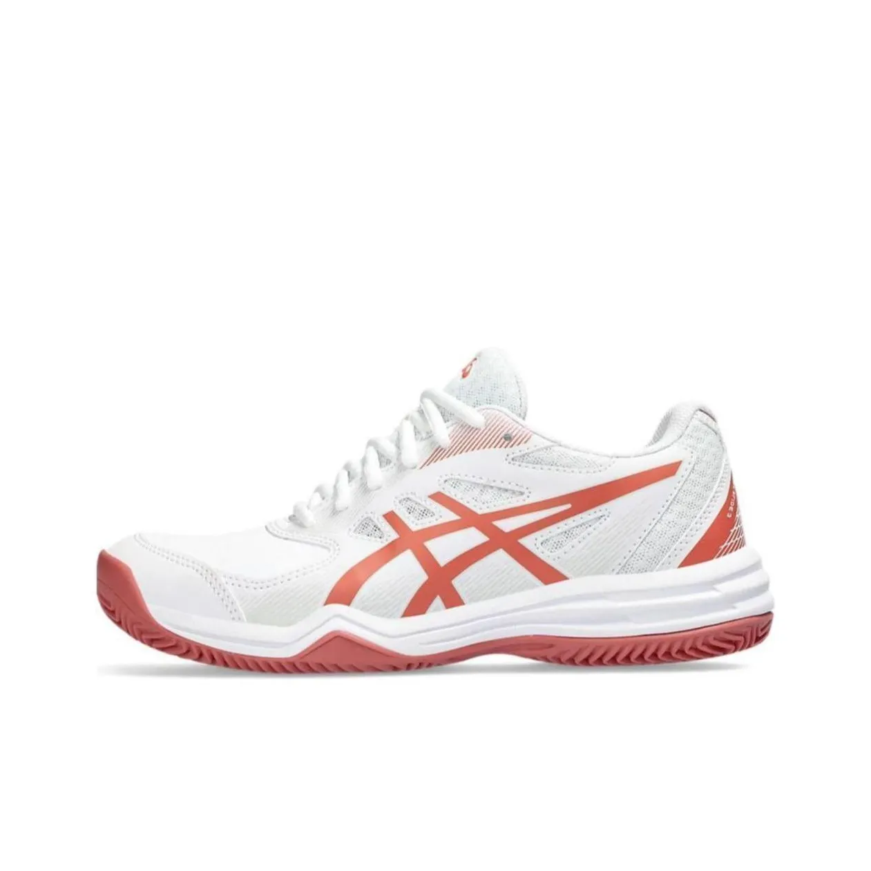 Asics Court Slide 3 Clay Low Top Tennis Shoes Women's Red White