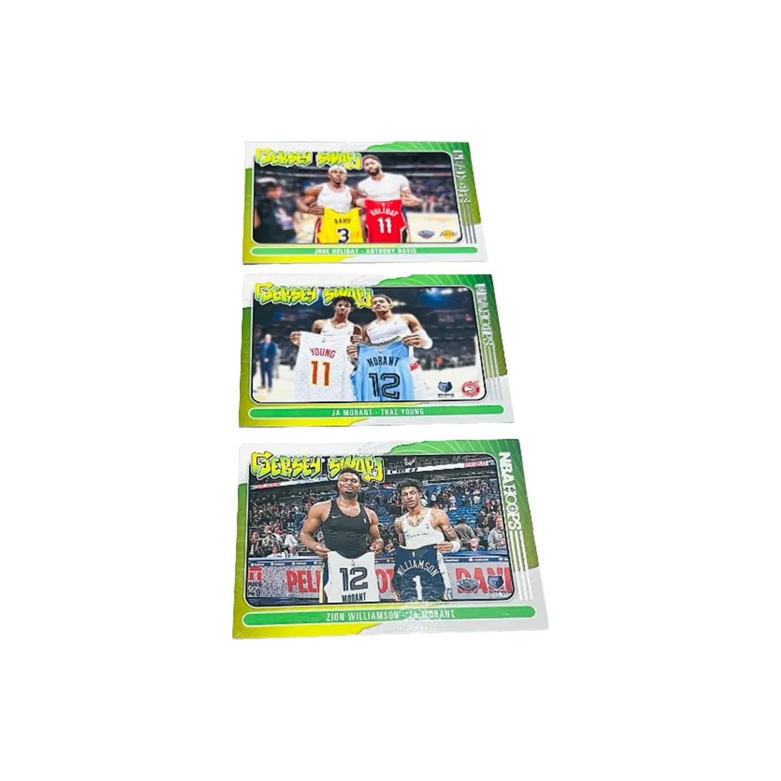 PANINI Морант ZION Trae Young Davis Holiday Игрок Card Card Product Access Спортивные карты 3 шт