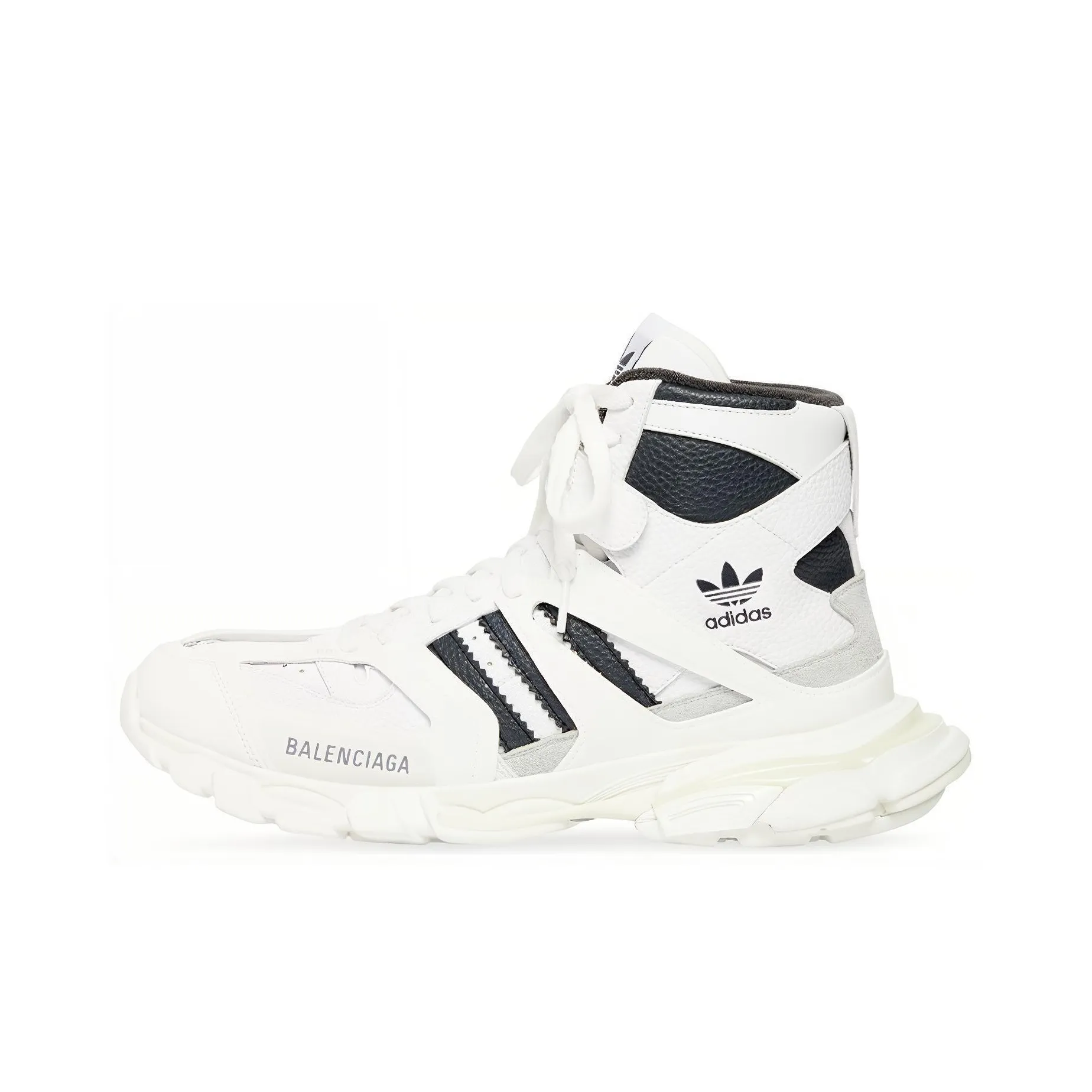Balenciaga X Adidas Originals Track Forum Sneakers 'White Black'