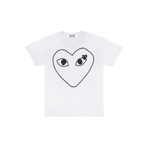 CDG Play Белая Унисекс Футболка