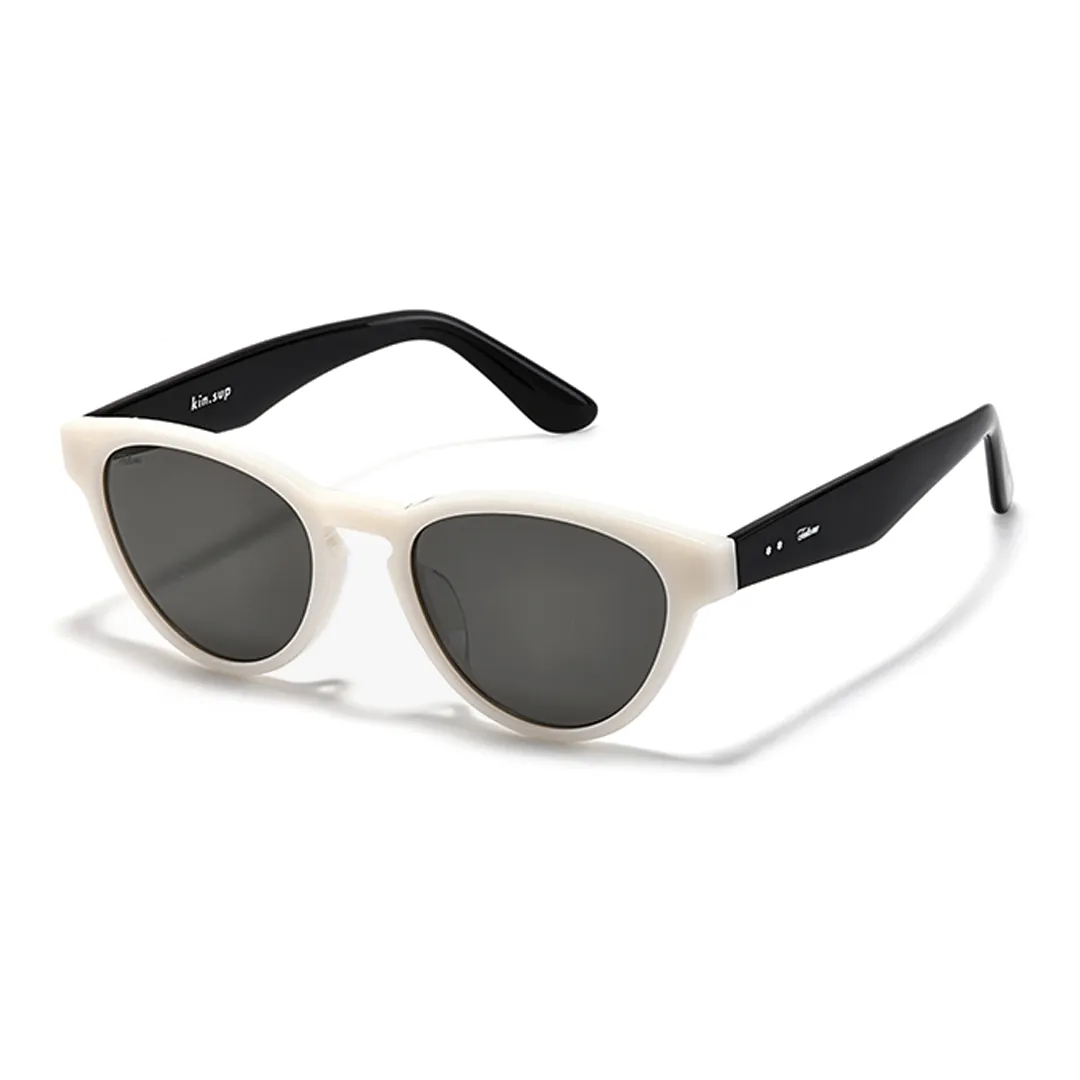 Fakeme Кошачий глаз Солнцезащитные очки Женские Черный белый