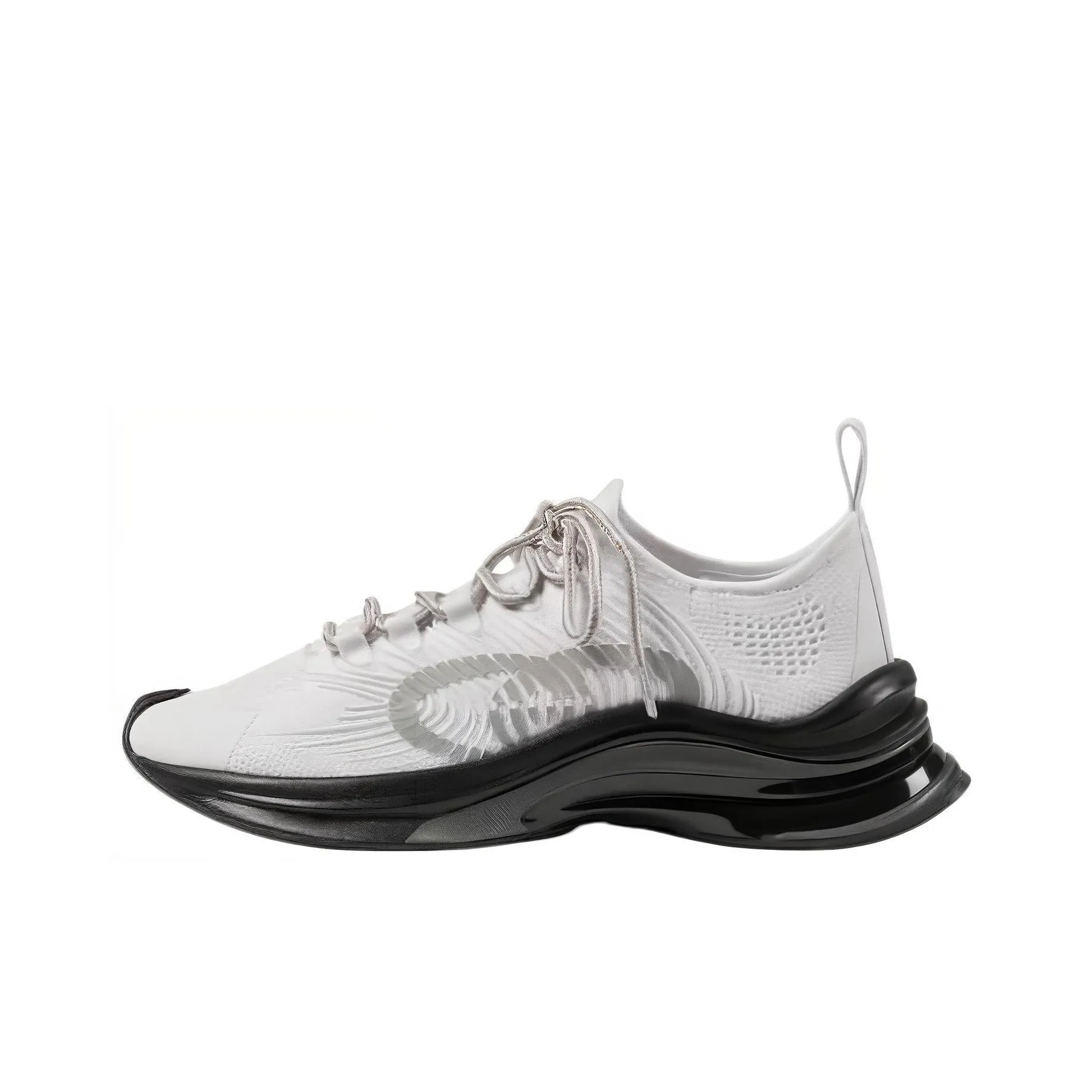 GUCCI Women's Run Sneaker 'White Grey Black' Women's