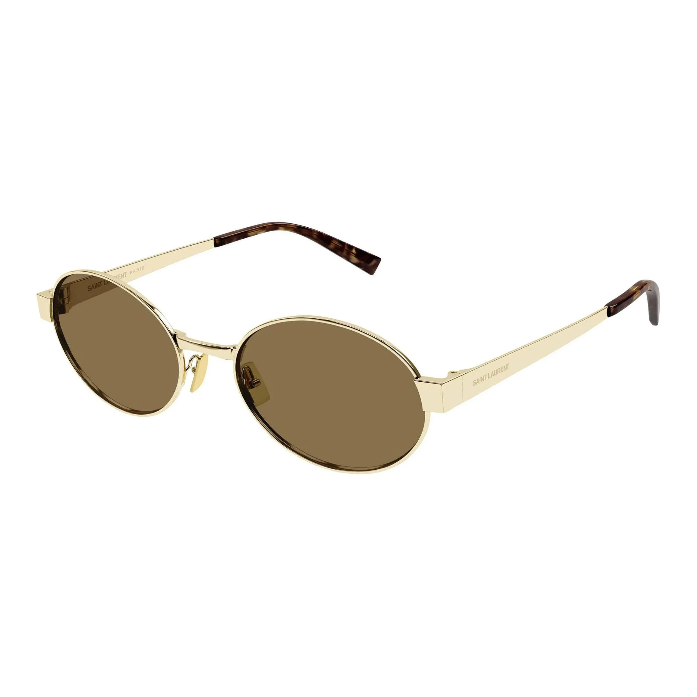 SAINT LAURENT OVAL SUNGLASSES Женские Золото