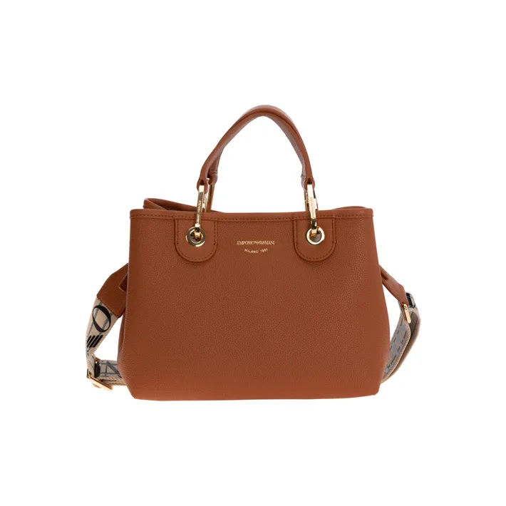 EMPORIO ARMANI Polyurethane Handbag Regular Women's Brown