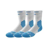 3팩 세트 - Bullfight 허벅지 양말 (화이트 블루)