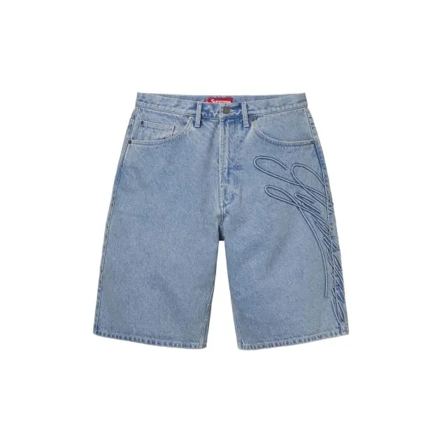 Supreme Script Baggy Denim Short
