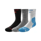 3팩 세트 - Bull 롱 기장 다리 (블랙+그레이+화이트 블루)