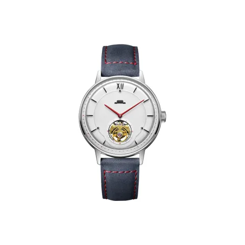 Beijing Механические Мужские Часы Movement 43mm*11,3mm*20mm Серебряные